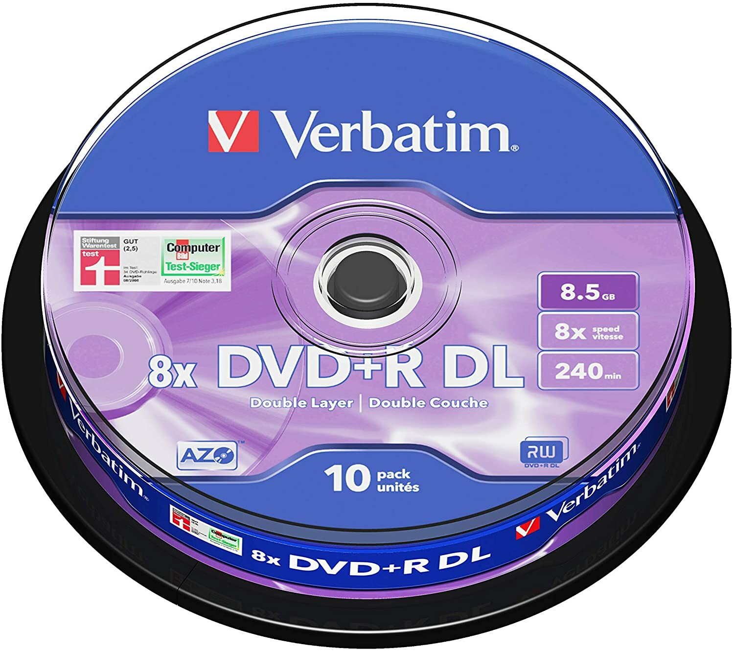 DVD vierge double couche Mediarange DVD+R DL 8x (boite de 10