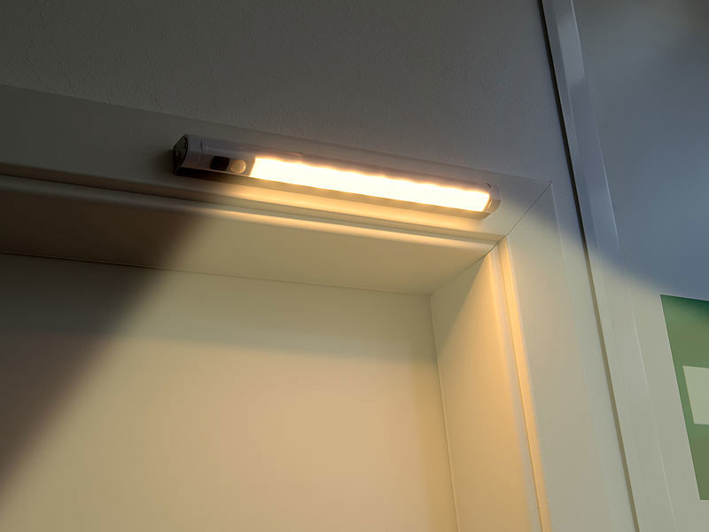 Réglette LED SMD avec détecteur de mouvement - blanc chaud - Achat & prix