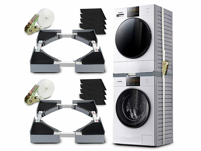 Kit De Superposition Lave-linge Sèche-linge En.casa - Blanc, Neuf, Pour Côte à Côte
