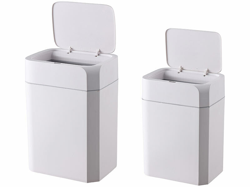 Poubelle électrique Avec Capteur Dreamhigh - 12 L, Ouverture Sans Contact Main/pied, étanche IPX5, Alimentation Par Piles, Pour Cuisine Ou Salle De Bain