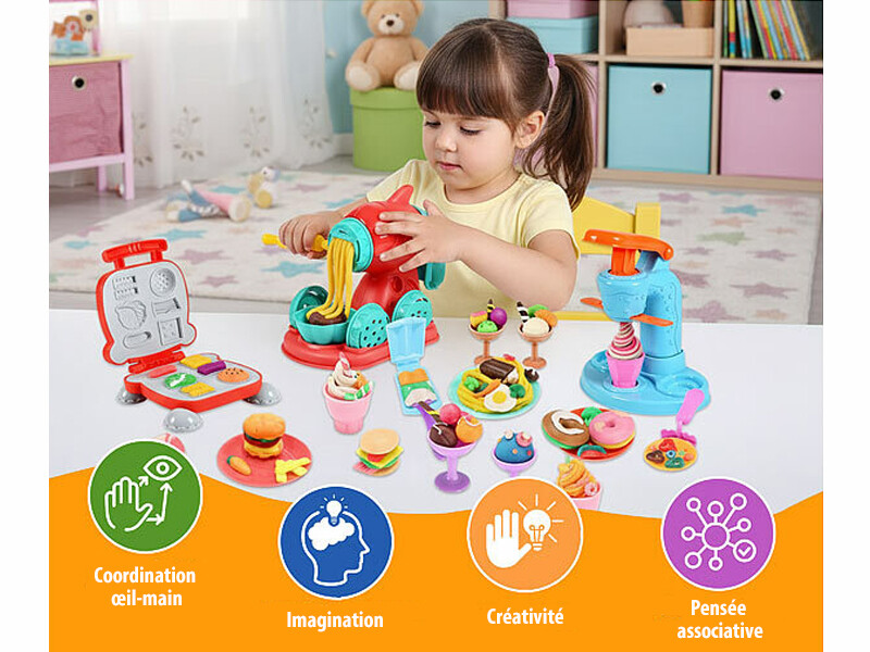Kit 29 Pièces Outils Pâte à Modeler – Moules Dinosaures, Rouleaux, Extrudeuse – Idéal Enfants Créatifs