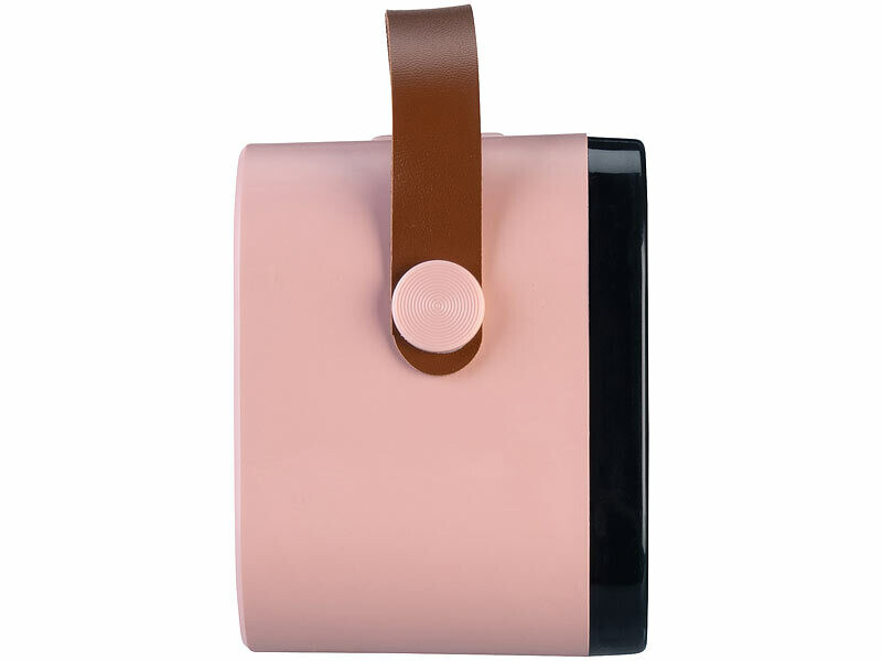 Mini Karaoké Bluetooth avec 2 Micros Sans Fil - Effets Lumineux - Rose