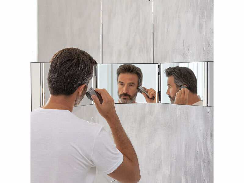 Miroir grossissant 10x rechargeable avec 3 réglages d'éclairage LED, lumière tactile à