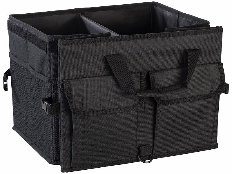 COVVY Organiseur De Coffre De Voiture Pliable 65L - Multi-Compartiments Avec Poches