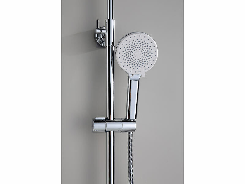 Support De Pommeau De Douche, Support Mural Robuste Construit En Abs Adapte Aux Barres Murales De 21 A 5 Mm Et 22 Mm Finition Chromee 98435781
