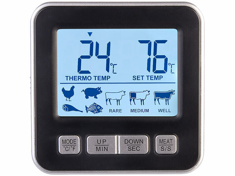 Beka - 16303094 - T & T Exacto - Minuteur avec thermomètre - Acier Inoxydable - Minuteur | fnac Belgique Beka - 16303094 - T & T Exacto - Minuteur avec thermomètre - Acier Inoxydable - Minuteur | fnac Belgique