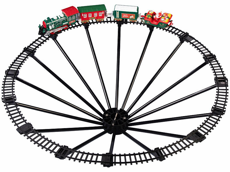 Train De Noël électrique FORMIZON – Rails, Lumières, Sons, Autour Du Sapin – Cadeau Pour Enfants Dès 3 Ans