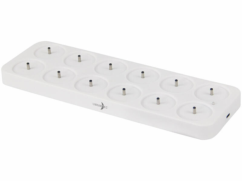 ZWOOS 12 Bougie Chauffe Plat LED Rechargeables Avec Télécommande
