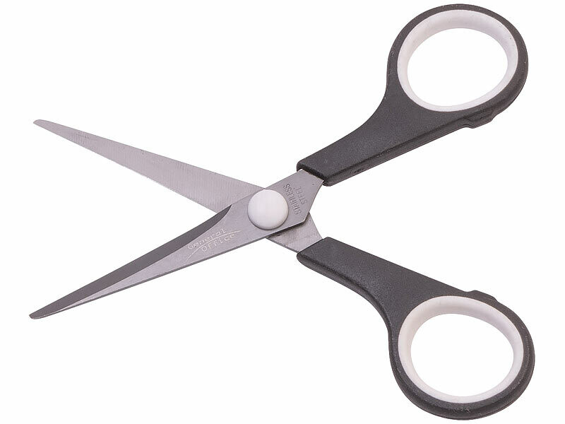 Lot De 3 Ciseaux Revêtus Titane - Lames Acier Inoxydable - Poignées Souples Ergonomiques - Couleurs Assorties - Pour Maison, Bureau, école