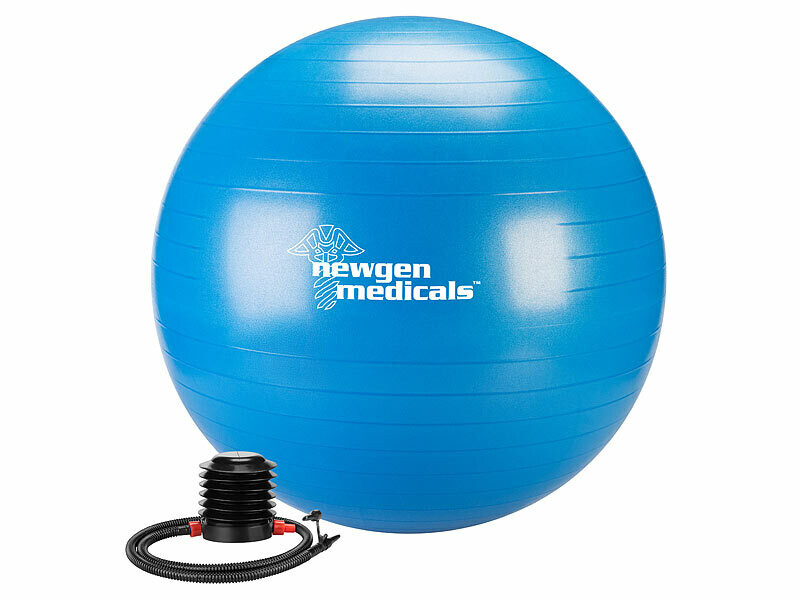 D-Work Ballon De Gym Anti-Éclatement 65cm Bleu - Fitness Pilates Yoga Grossesse