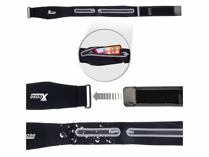 Ceinture De Course Oneflow Pour Nokia Lumia 830 – Poche Sport étanche Pour Jogging, Fitness Et Running (Noir)