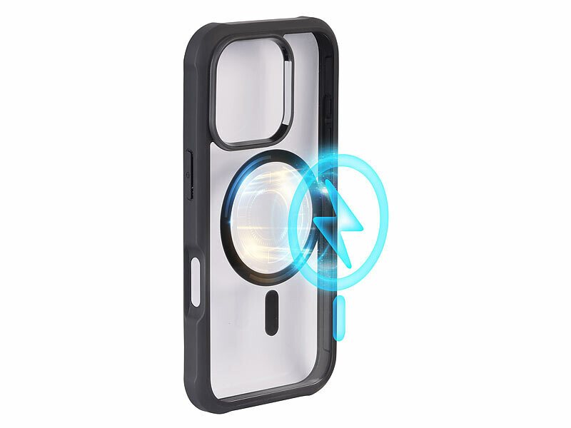 Coque Torras Kickstand Pour IPhone 16 Pro - Gris Antichoc - Ouvert Jamais Utilisé