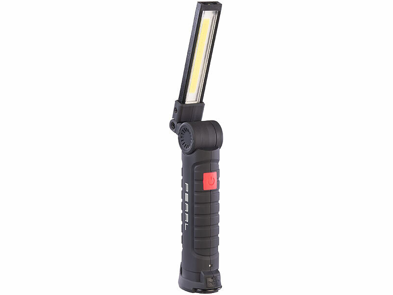 Baladeuse LED Rechargeable 3 En 1 - Lampe De Travail Aimantée COB 280 Lumens Avec Crochet Et Câble USB, Puissante Et Portable