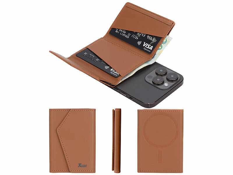 Support porte-cartes magnétique de Satechi (compatible MagSafe) - Taupe - (CH