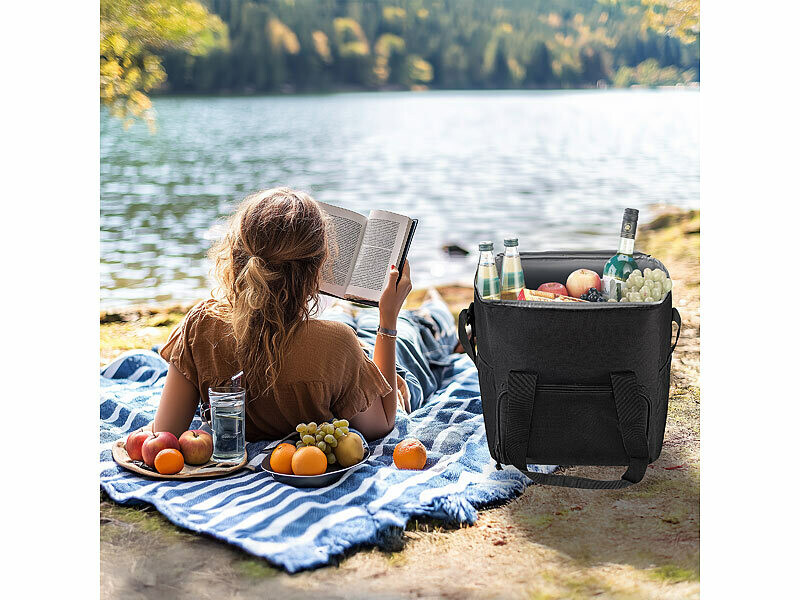 Sac isotherme Gerda - sac isotherme pliable pour boissons et nourriture, idéal pour le