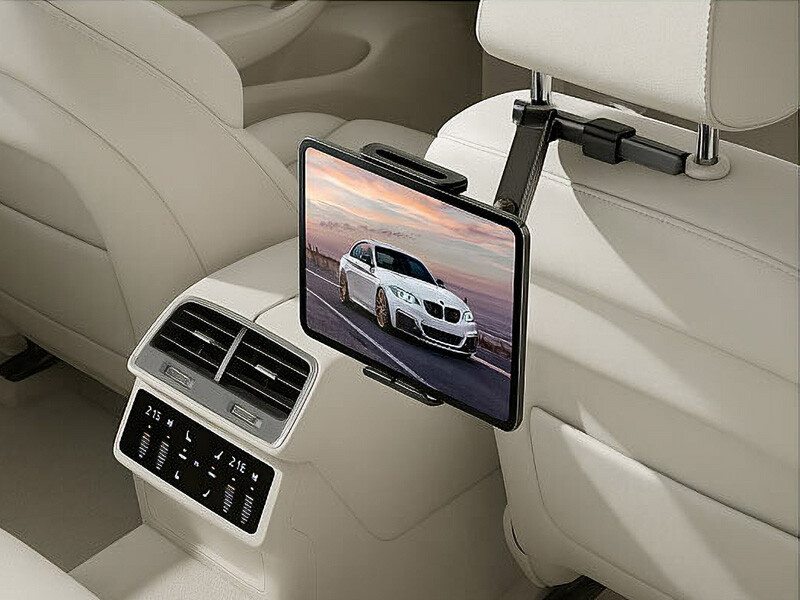 Support Tablette Appui-Tête Voiture 360° - Rotation & Extensible 4.7 à 12.9 Pouces