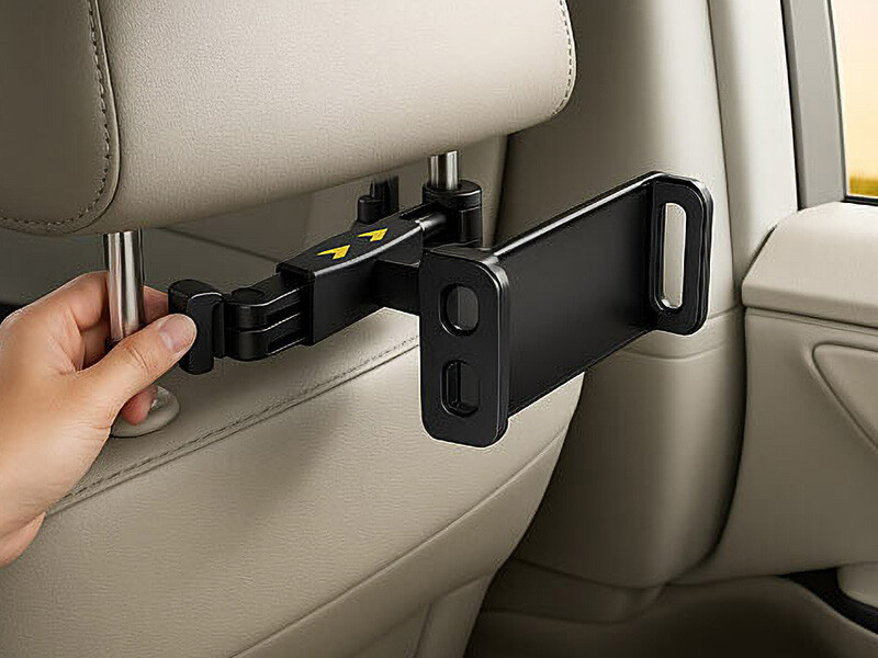 Support Tablette Appui-Tête Voiture 360° Rotatif – Compatible 4,7 à 12,9 Pouces, Extensible Et Stable