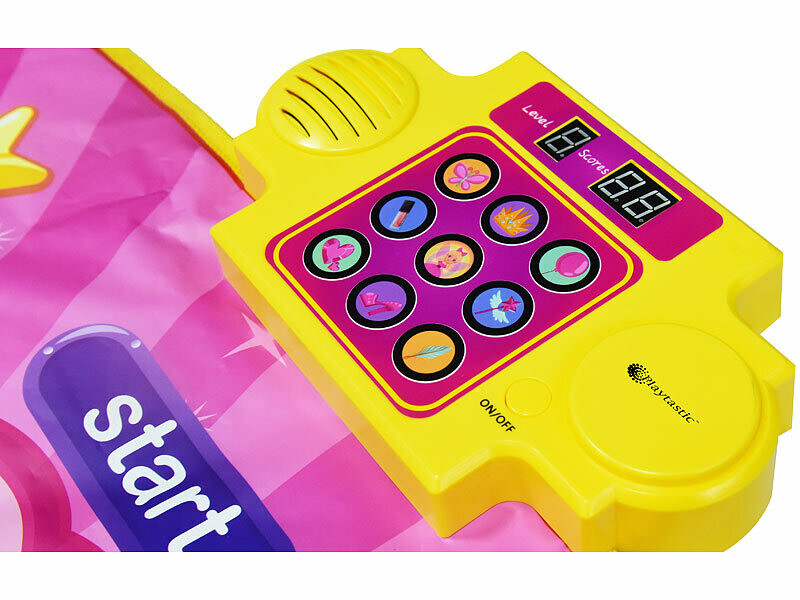 Jouet Fille 4 Ans Tapis De Danse Musical Enfant Avec Lumières LED - 5 Modes De Jeu - Cadeau 3-12 Ans - 91x88cm Tapis Danse 5 Modes