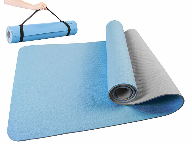 Tapis De Yoga & Gymnastique Double Face Newgen Medicals En Jute Naturelle 183x61 Cm – Antidérapant, Rembourré, Absorbant, Avec Sac De Transport