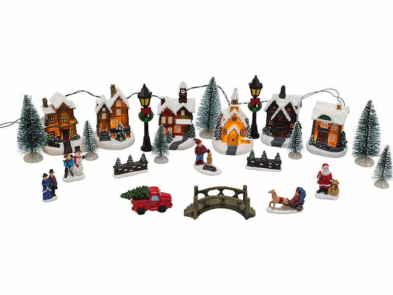 Village de noel lumineux best sale