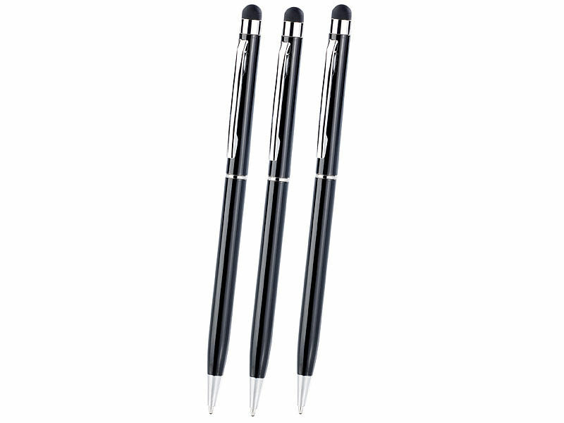 Lot de 10 stylos à bille et stylet 2 en 1 pour iPad et tablette