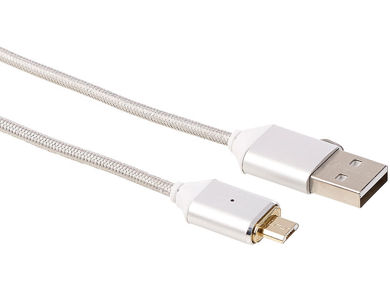 Câble USB We vers micro USB avec embout magnétique (Rose) WE 115108 Pas  Cher 