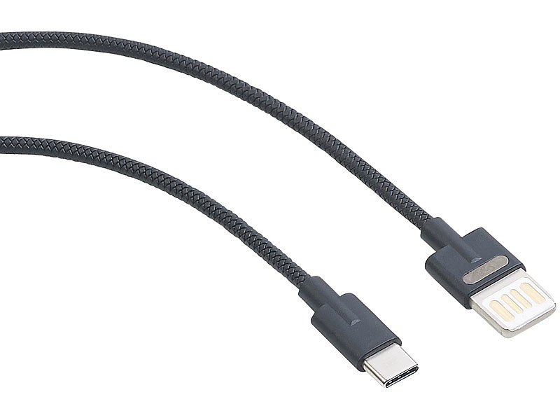 1,8 m Basics Câble en nylon à double tressage USB de type C vers Micro B 2.0 mâle Rouge 