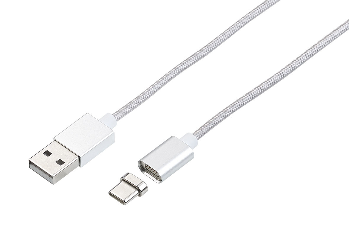Câble de chargement USB magnétique avec Lightning / Micro USB / USB C, Câbles Lightning