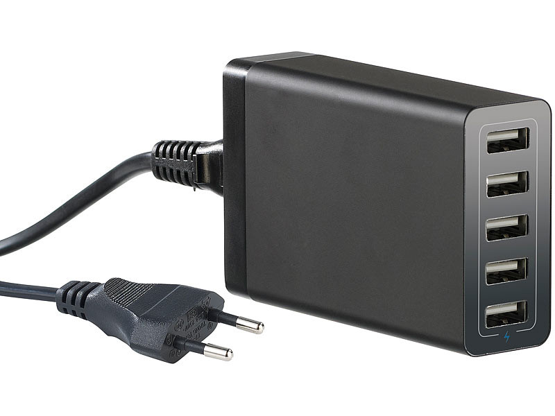 Chargeur USB secteur 6 ports avec Support vertical 6 Smartphones, Chargeurs  secteur / solaires