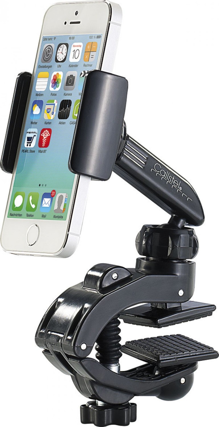 Support à pince pour smartphone et iPhone pour voiture et bureau, Supports  pour smartphone