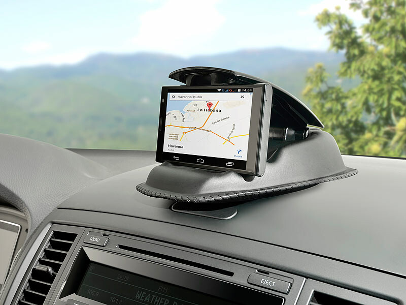 Support GPS pour Tableau de bord avec Base Adhésive pour Voiture