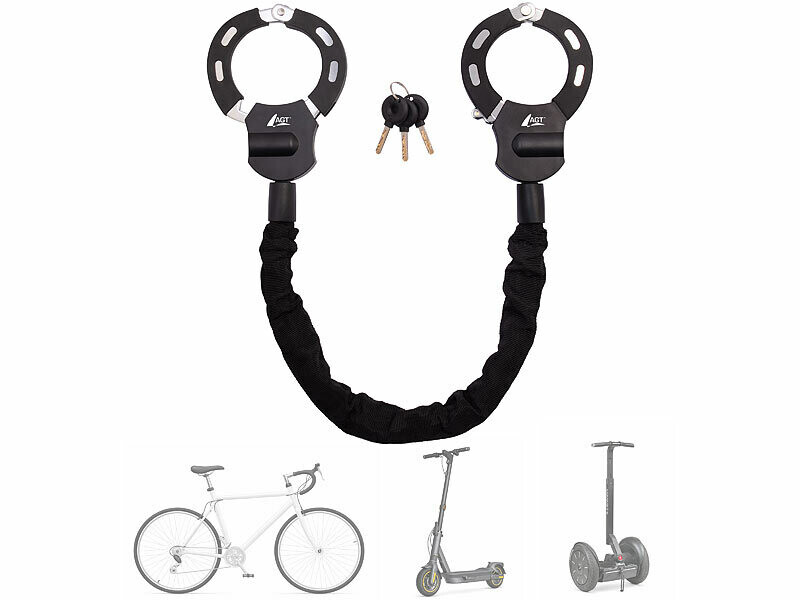 Antivol Vélo à Câble 85 Cm – Avec Support De Montage – Pour VTT, électrique, Scooter (noir)
