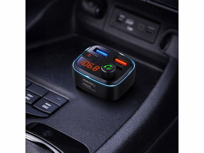 émetteur FM MicroSD USB Eaxus Transmetteur FM Bluetooth – Adaptateur Pour Autoradio Avec Mains Libres, USB, MicroSD Et AUX Connexion Smartphone Radio FM émetteur FM MicroSD USB Eaxus Transmetteur FM Bluetooth – Adaptateur Pour Autoradio Avec Mains Libres, USB, MicroSD Et AUX Connexion Smartphone Radio FM