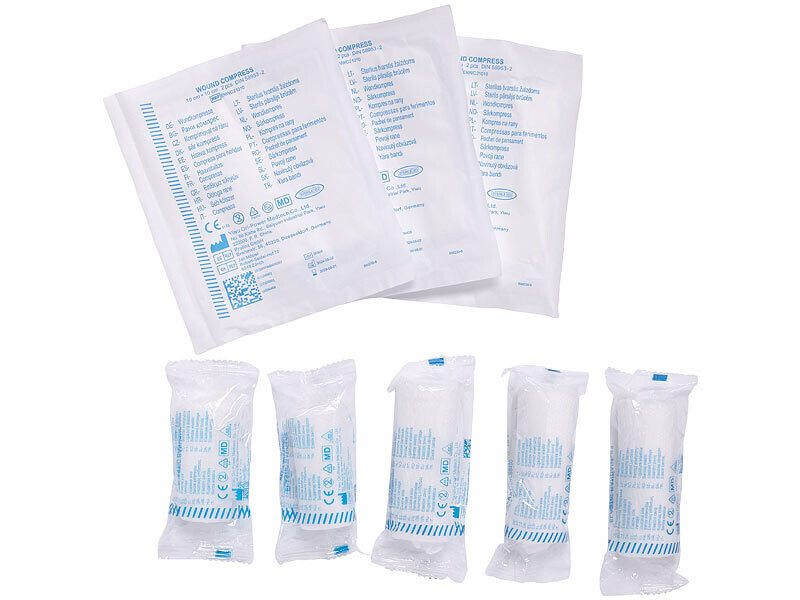 Trousse De Premiers Secours Voiture 2024 Certifiée TÜV + Triangle + Gilets – Kit Complet Auto Obligatoire UE