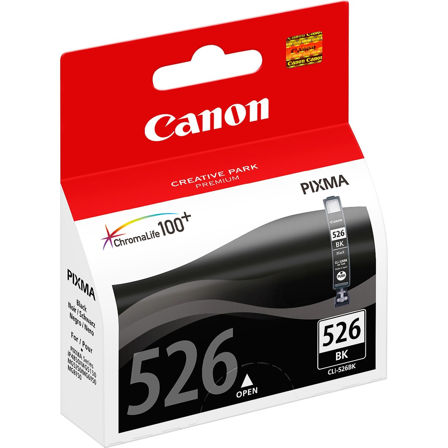 Pack de 4 Cartouches Compatibles Canon PGI-525BK / CLI-526BK / CLI