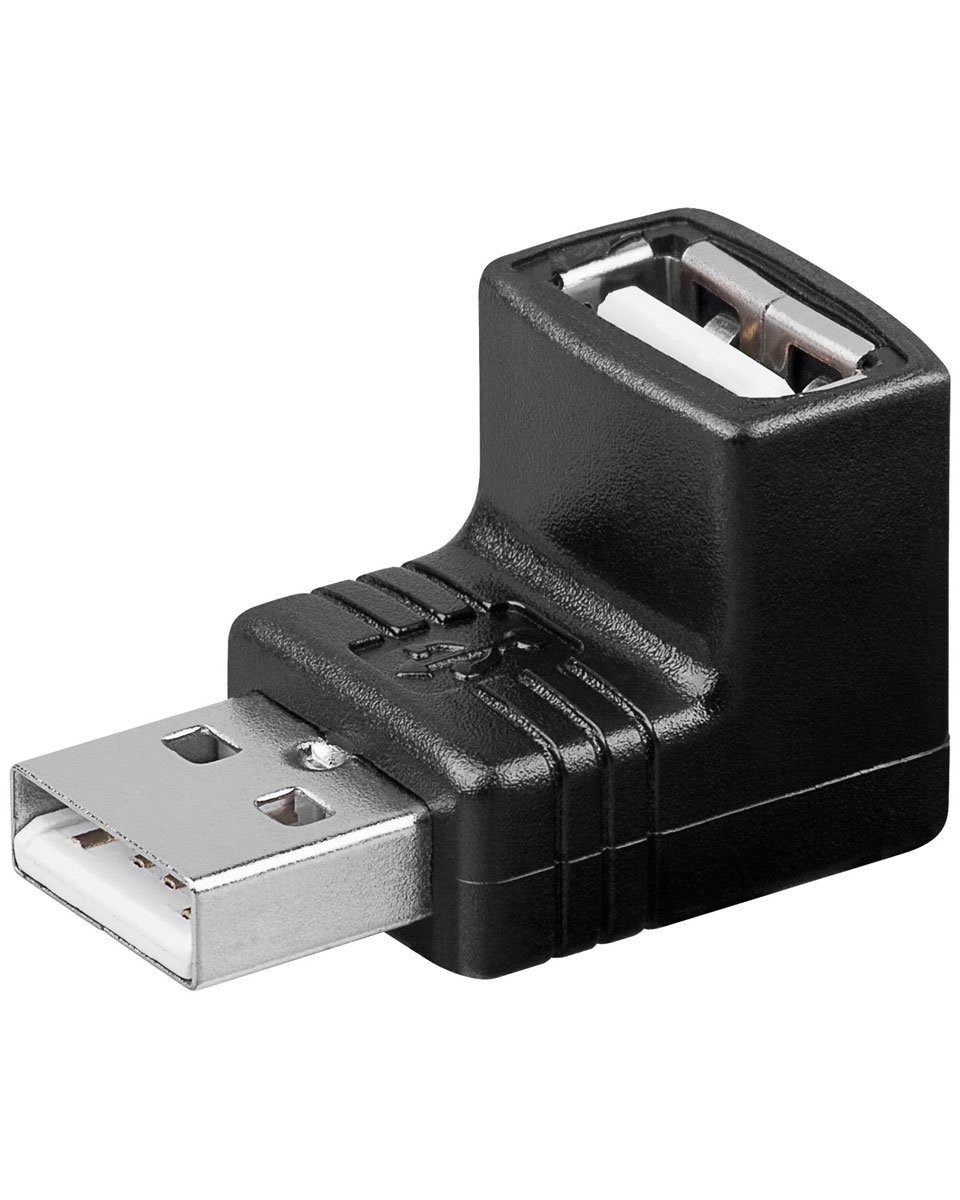 Avizar Adaptateur USB-A Femelle vers USB-C Mâle Prise Coudée 90