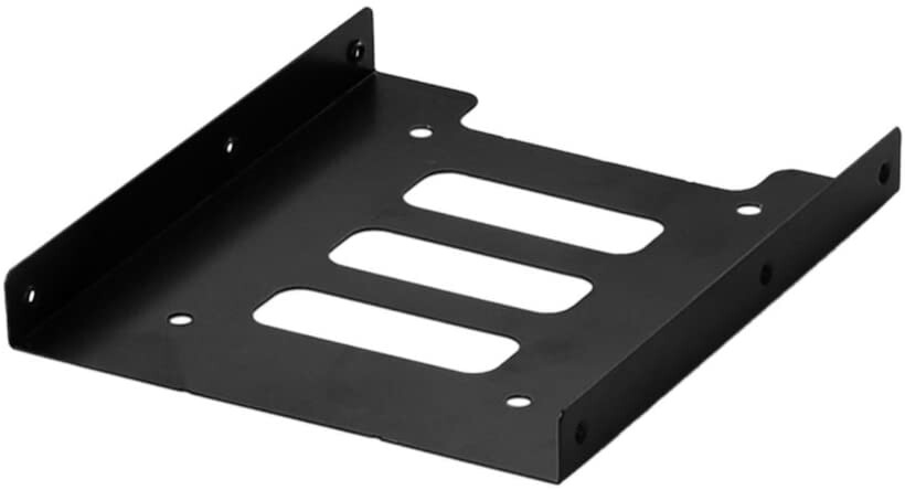 Noir universel 2.5 à 3.5 baie SSD HDD PC support de disque dur adaptateur  Rail plastiques environnementaux convertir montage - AliExpress