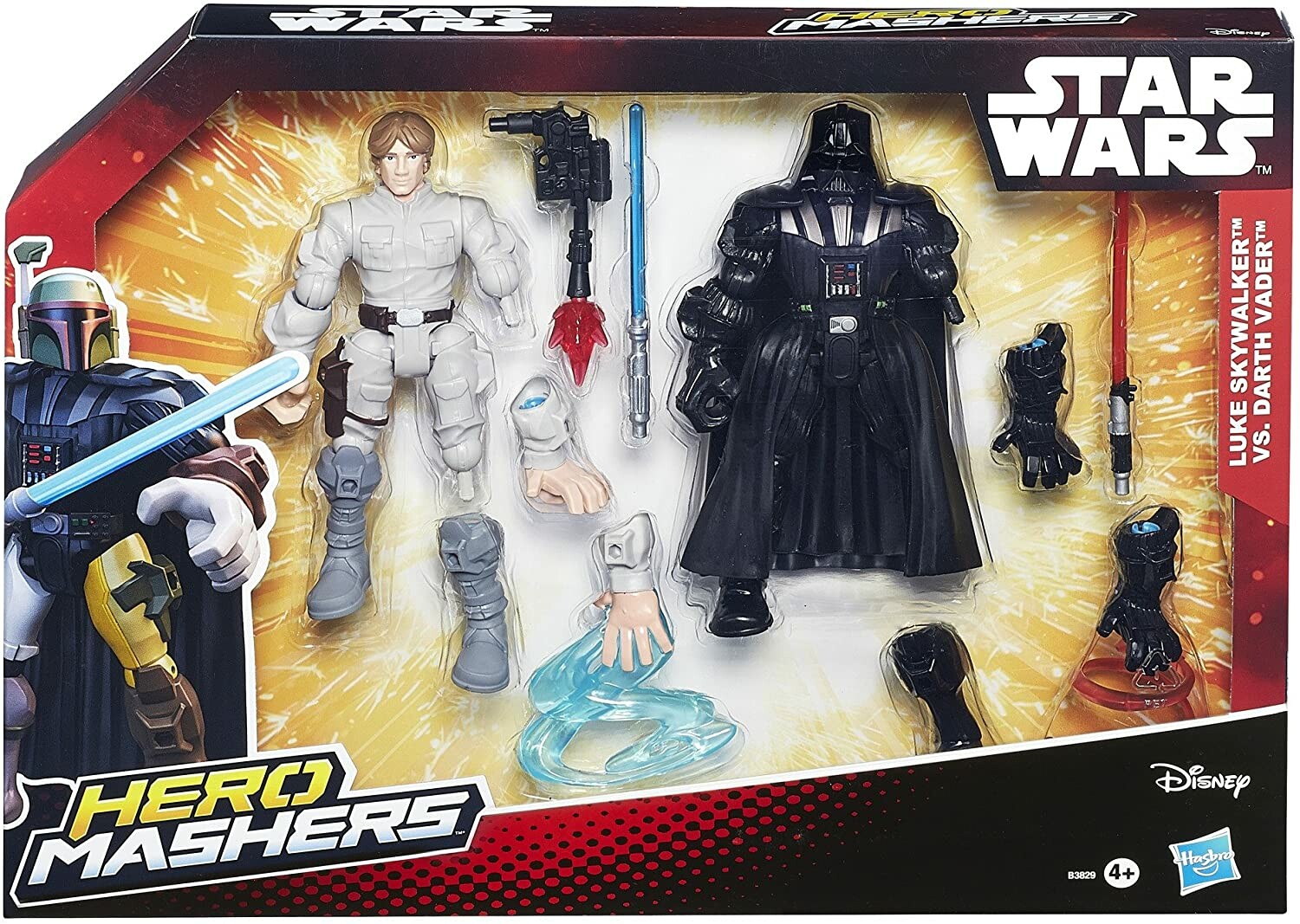 Jouet Star Wars Hero Mashers Luke et Dark Vador avec accessoires