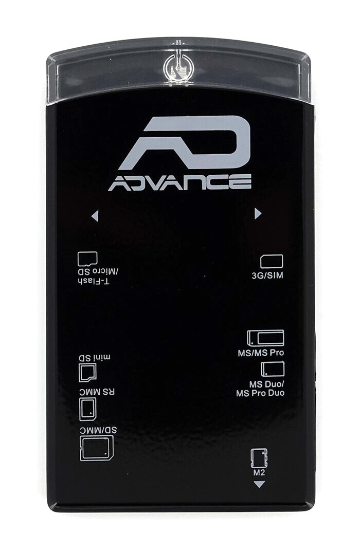 Lecteur de carte SD USB 2.0, vitesse de transmission de 5 Gbit/s, noir