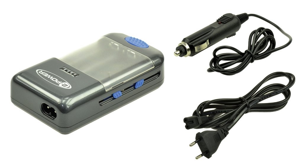 Chargeur 3 en 1 pour Accu, Batterie d'appareil photo et USB 1A, Chargeurs  / Testeurs