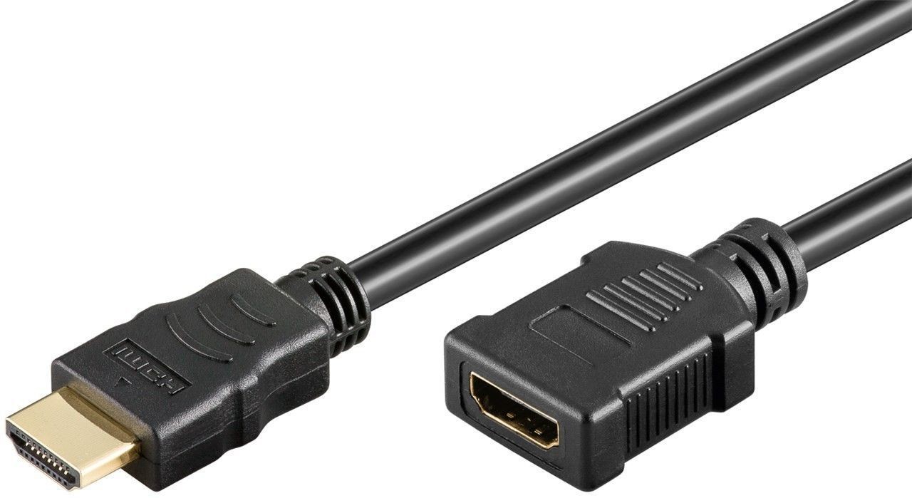 Rallonge HDMI Hi Speed Goobay compatible 4K, 3D et Ethernet, Câbles HDMI
