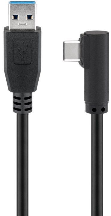 Câble USB 3.0 vers USB type C coudé - 1 m