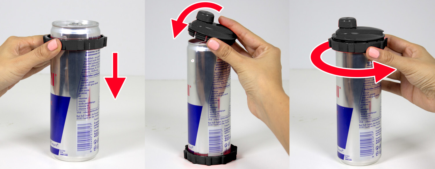 Couvercles En Silicone Pour Canettes Lot De 2 - Réutilisables, étanches, Pour Bière, Soda, Cola Standard