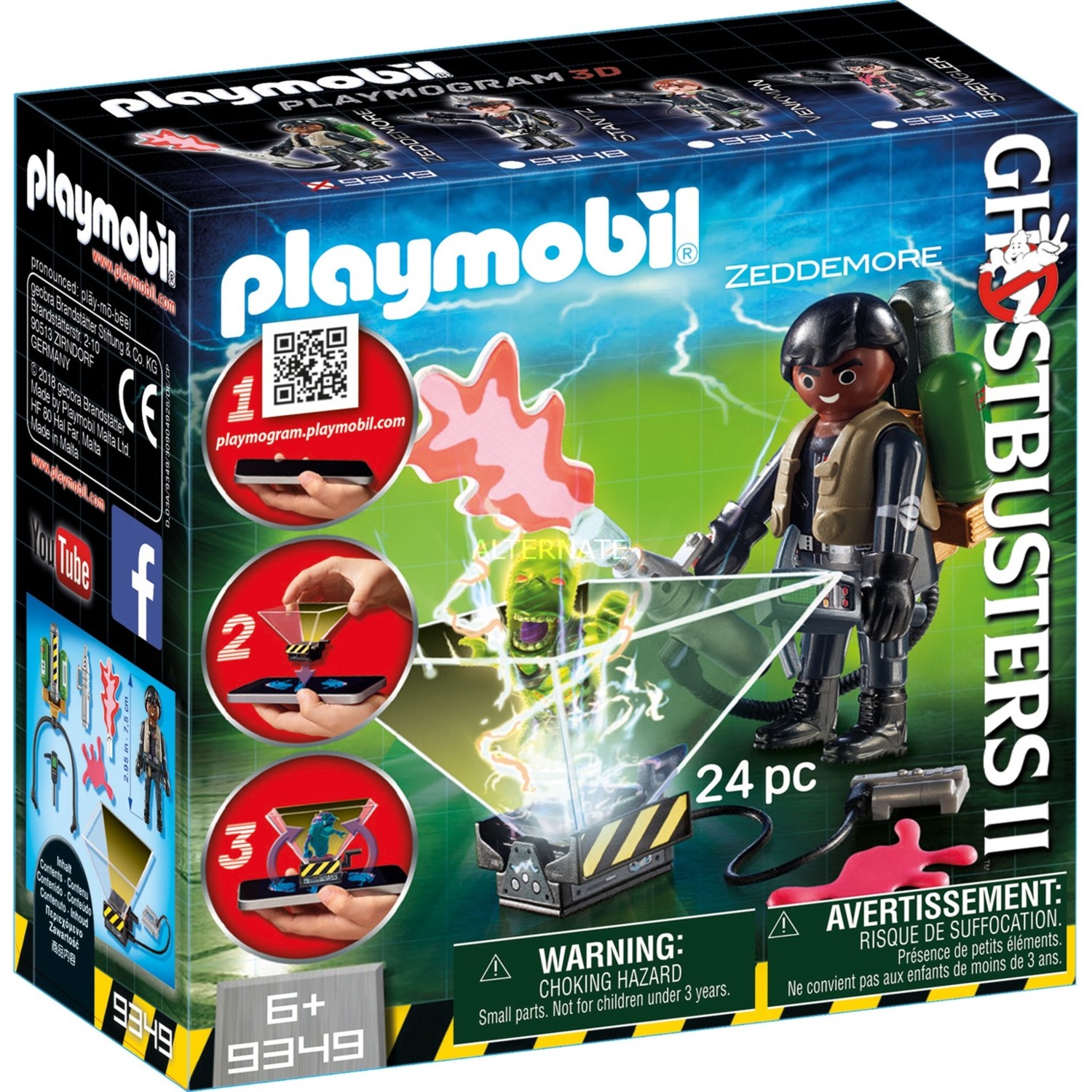 Playmobil Lot Accessoires Ghostbuster Equipement Chasseur de Fantôme Spengler 