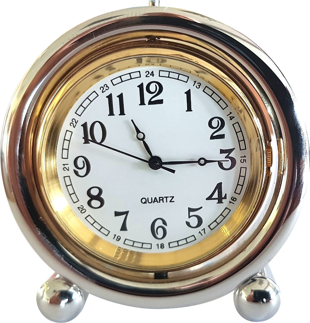 Color : Gold Tangxiaonei Horloge de Table européenne Style européen Petite Horloge de Bureau Classique Vintage Chevet réveil Matin Alarme de Chevet en Forme de Saxophone 