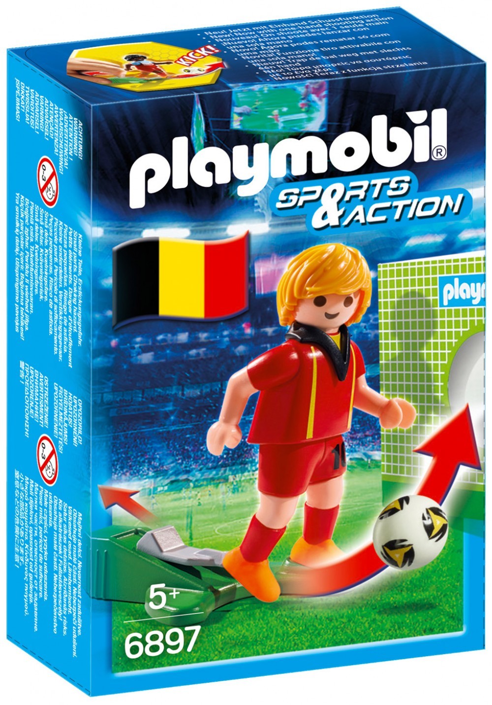 Playmobil Sports & Action Foot Belgique n°6895, Playmobil