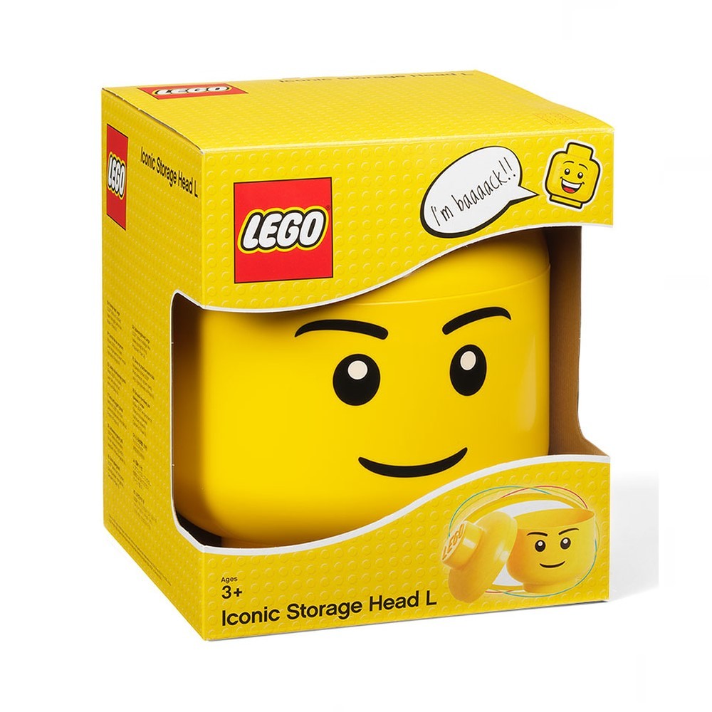 Tête de rangement LEGO garçon L, Accessoires de rangement