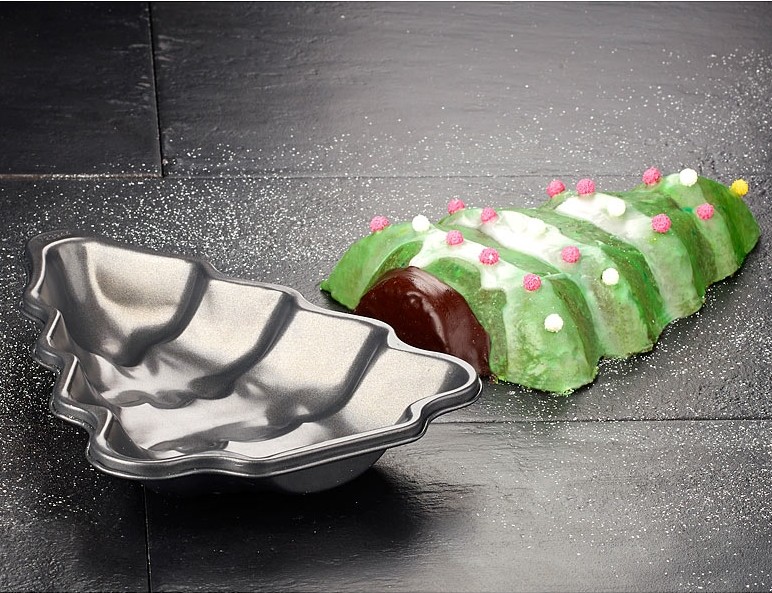 Moule à gâteau en forme de Sapin de Noël en acier anti-adhésif, Pâtisserie