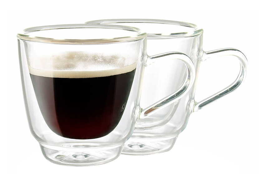 Tasses en Verre pour café Latte Cappuccino Tasses à Café Résistant à la Chaleur Orion Tasse de Café Double Paroi Coupe en Verre 300 ML Double Verre Borosilicate