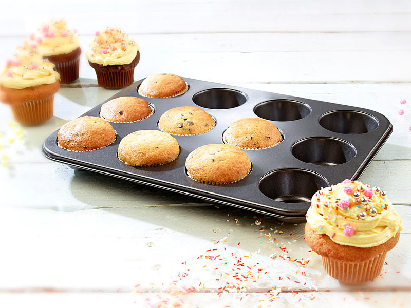 12 Pcs 7cm Mini Silicone Cup Cake Pan Moule Muffin Cupcake Forme Pour Cuire  La Cuisine 